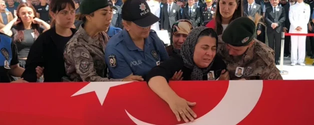 Şehit polis memuru Mustafa Karapınar memleketine uğurlandı
